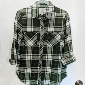 LA Hearts - Forest Green Plaid Flannel